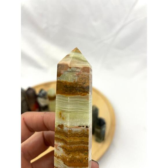 2LB Natural Quartz Stone Obelisk Tower Point Polished Crystal Mixed Lot 12x - Picture 12 of 16